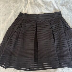 Torrid Black Textured Skater Skirt